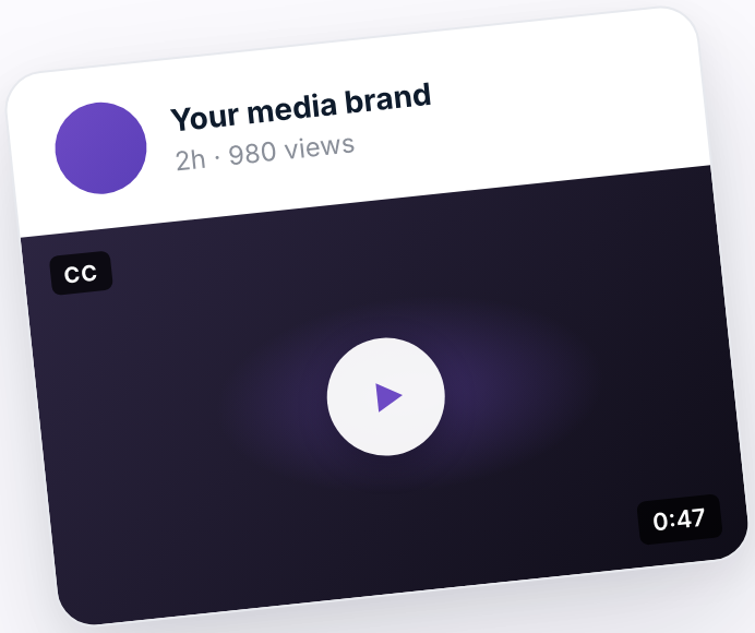 LinkedIn native video post mockup